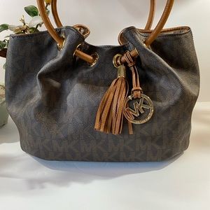 Michael Kors Brown Black Signature Purse